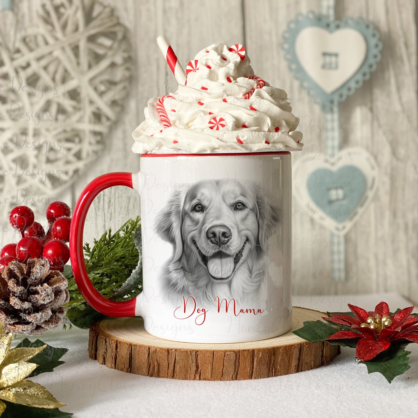 Sketch Design Golden Retriever Mug