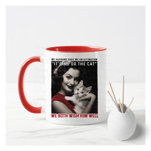 Load image into Gallery viewer, Retro Husband V Cat Mug
