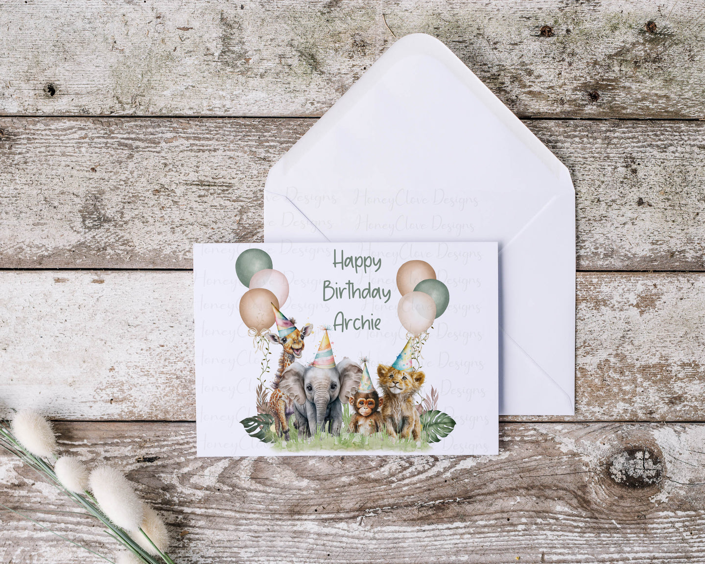 Safari Gang Greeting Card