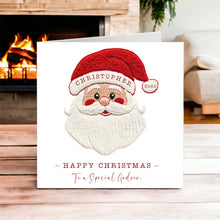 Load image into Gallery viewer, Santa Face Christmas Card
