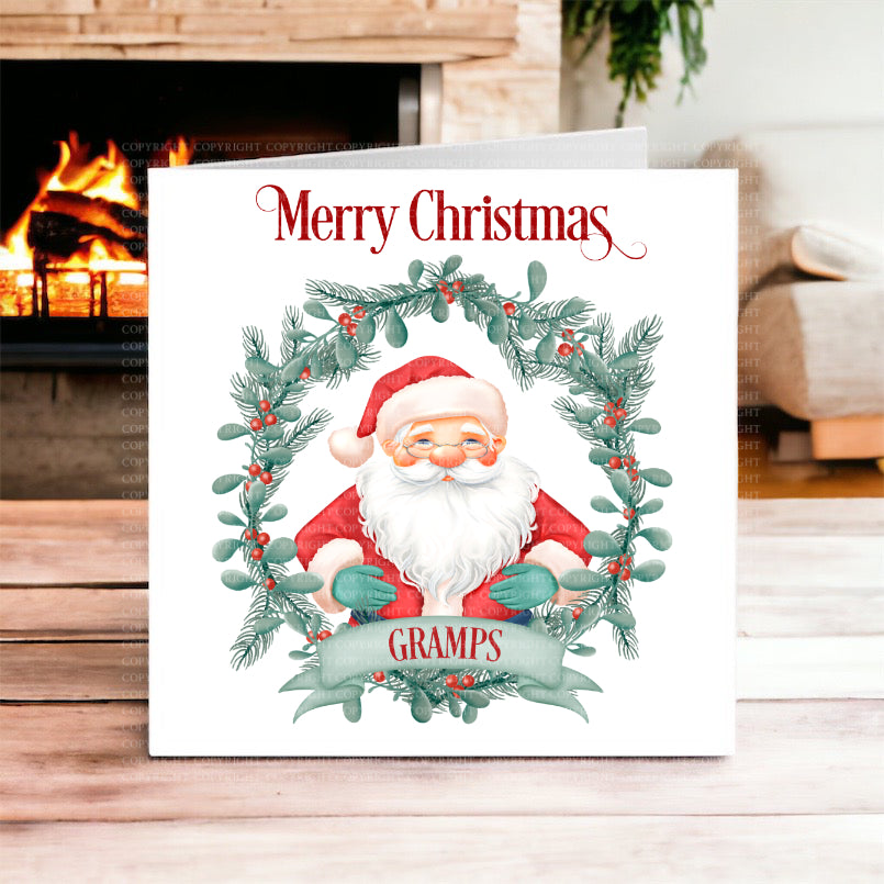 Traditional Santa Claus Card