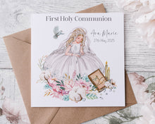 Load image into Gallery viewer, Communion Girl Greeting Card

