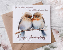 Load image into Gallery viewer, Anniversary card - Robins
