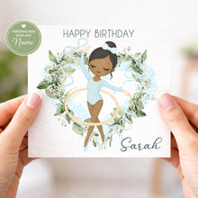 Load image into Gallery viewer, Little Gymnast Birthday Card
