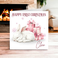Load image into Gallery viewer, Baby Bunny Christmas Card
