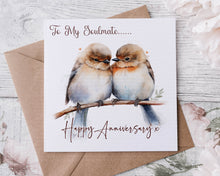 Load image into Gallery viewer, Anniversary card - Robins
