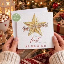 Load image into Gallery viewer, Personalised first Christmas married card - Mr &amp; Mr
