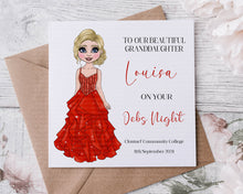 Load image into Gallery viewer, Debs Card  - Tulle Dress Design
