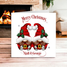 Load image into Gallery viewer, Couple Gonk Christmas Card
