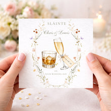 Load image into Gallery viewer, Wedding card personalised name and date sample
