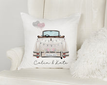 Load image into Gallery viewer, Wedding Car with Balloons- Cushion
