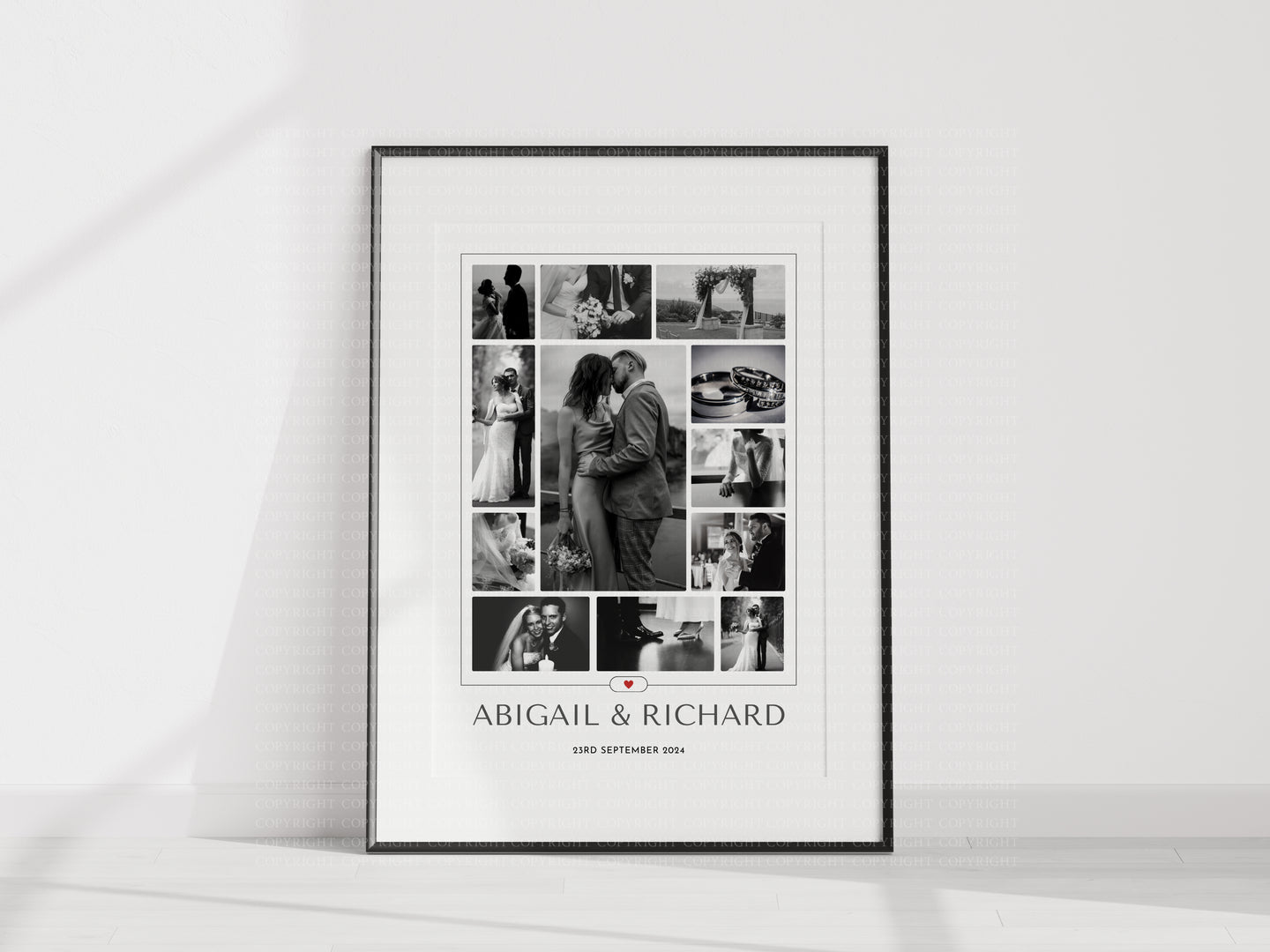 Photo Collage Print - Wedding