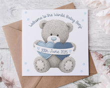 Load image into Gallery viewer, Welcome Baby Greeting Card - Teddy Bear

