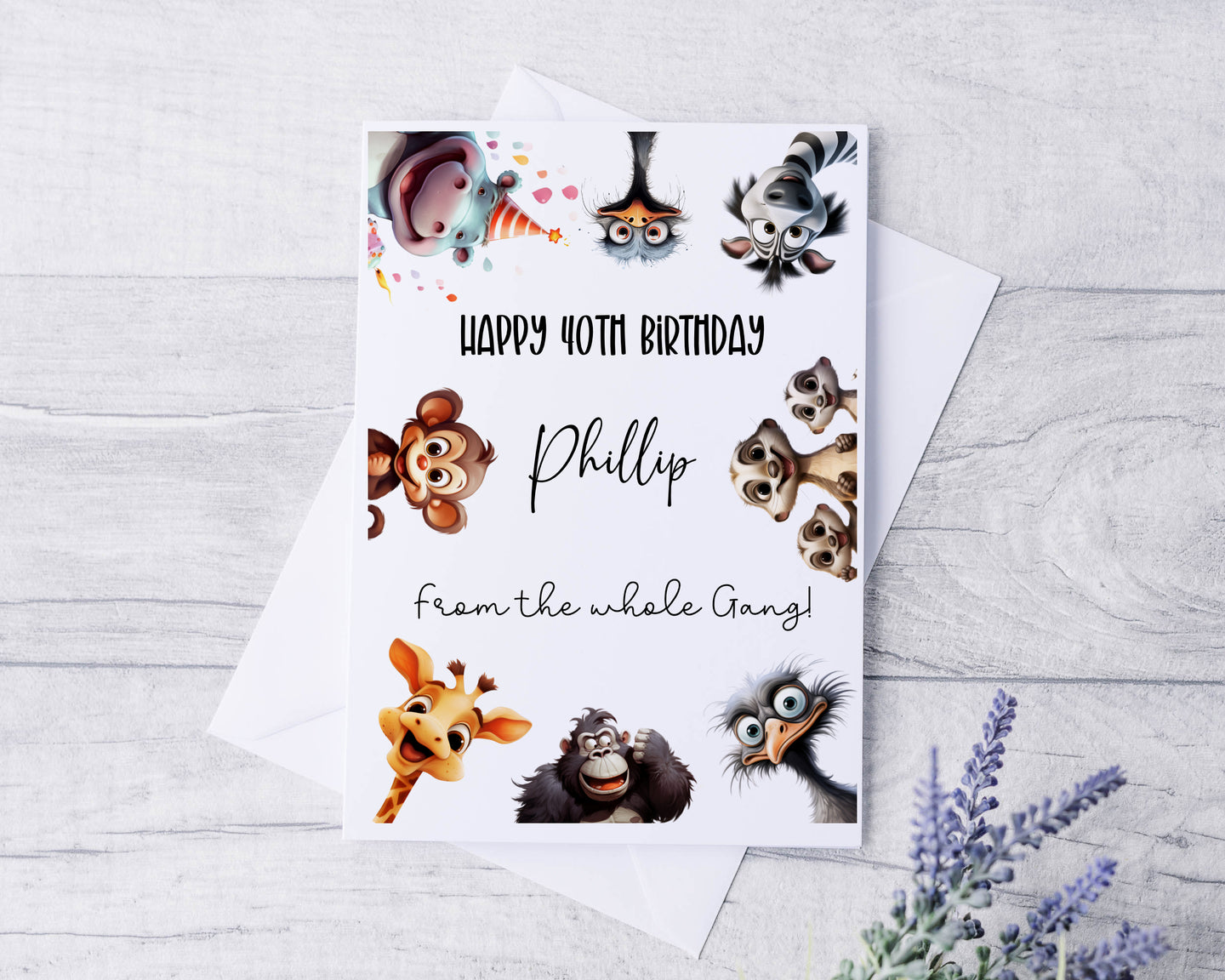 Happy Birthday from the gang Greeting Card