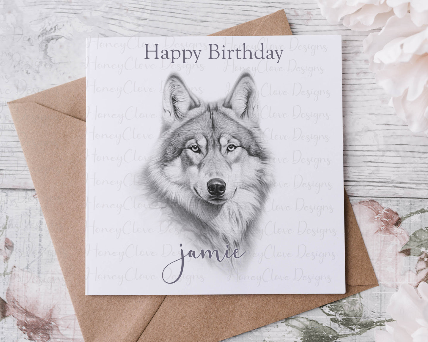 Wolf  Greeting Card