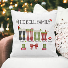 Load image into Gallery viewer, Christmas Boot Family Cushion
