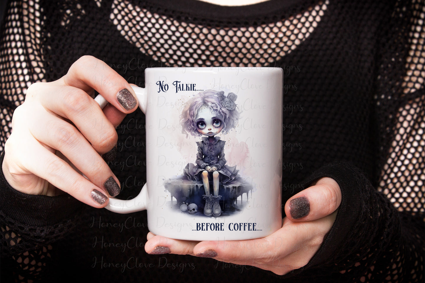 Zombie Girl Violet mug