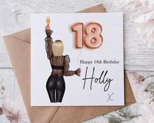 Load image into Gallery viewer, 18/21/30th/40th/50th Birthday Glam Card
