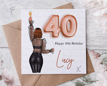 Load image into Gallery viewer, 18/21/30th/40th/50th Birthday Glam Card
