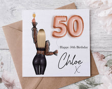 Load image into Gallery viewer, 18/21/30th/40th/50th Birthday Glam Card
