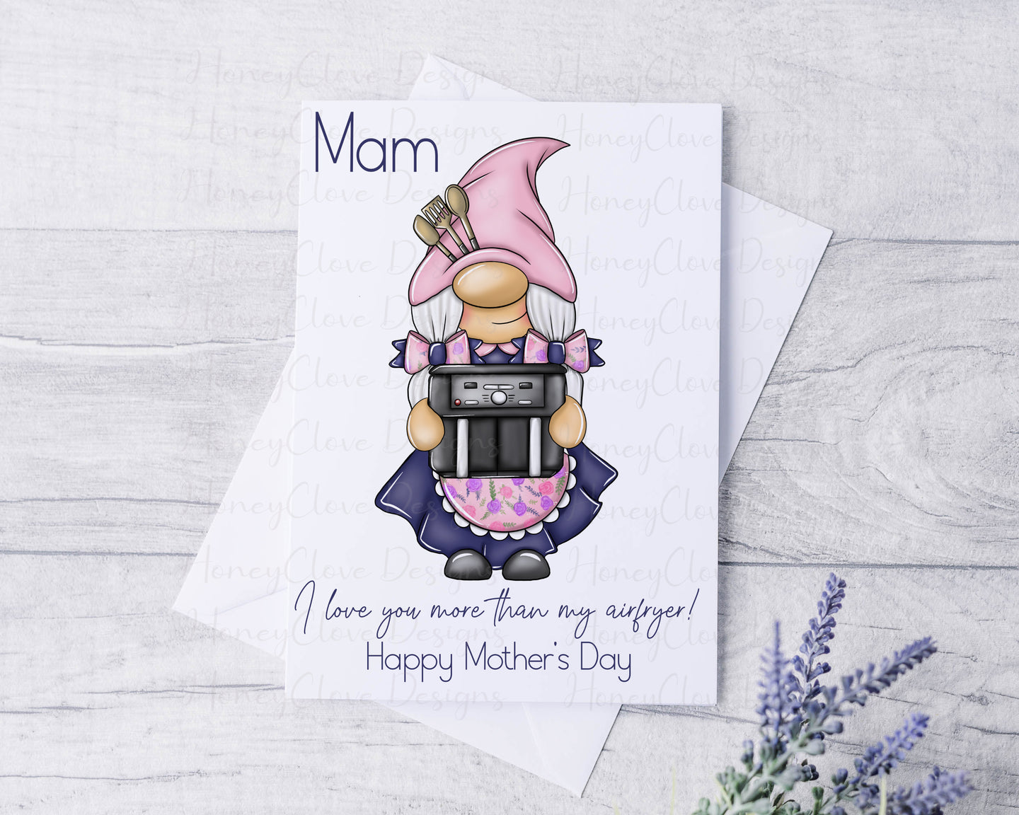 Airfyer Gnome Mother's Day/Birthday Card