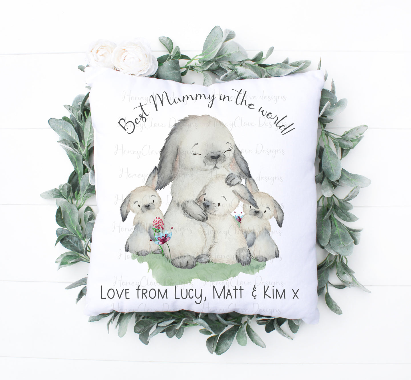 Bunny Mum Cushion