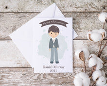 Load image into Gallery viewer, Communion Card Boy - Brown Hair

