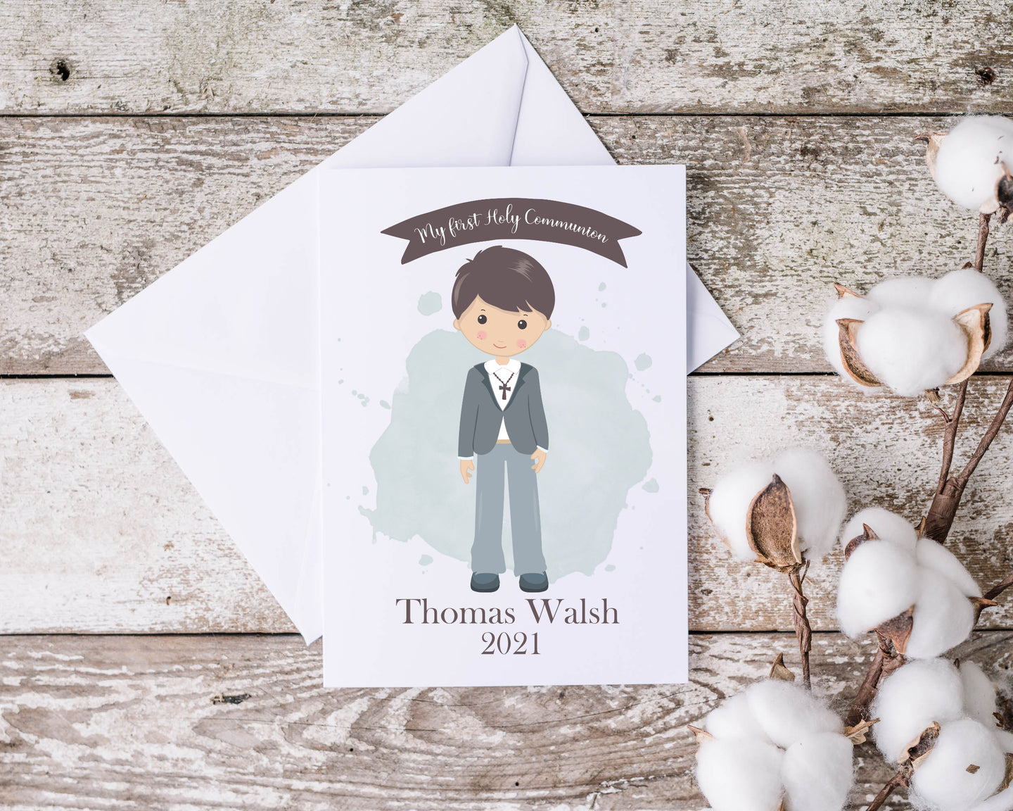 Communion/Confirmation Boy - Greeting Card