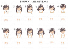 Load image into Gallery viewer, Communion/Confirmation Card Girl - Brown Hair

