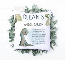 Load image into Gallery viewer, Dinosaur Worry Cushion
