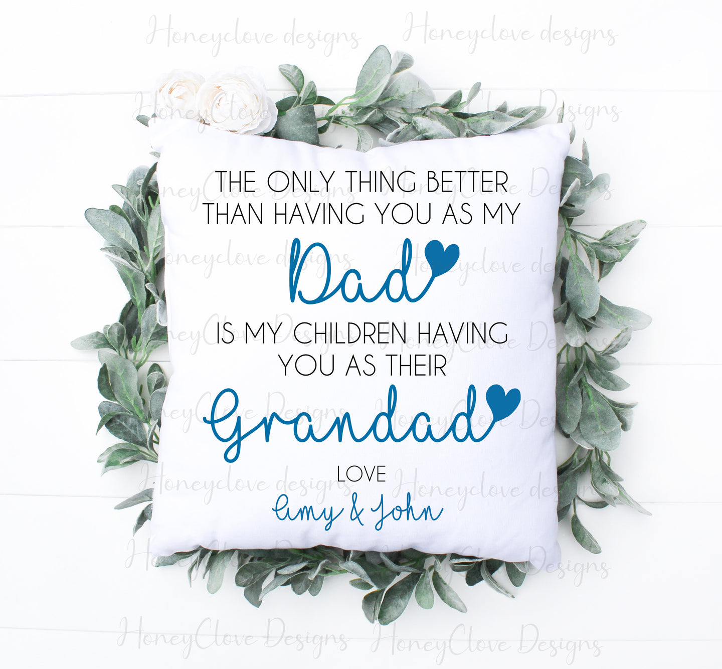Dad to Grandad Cushion