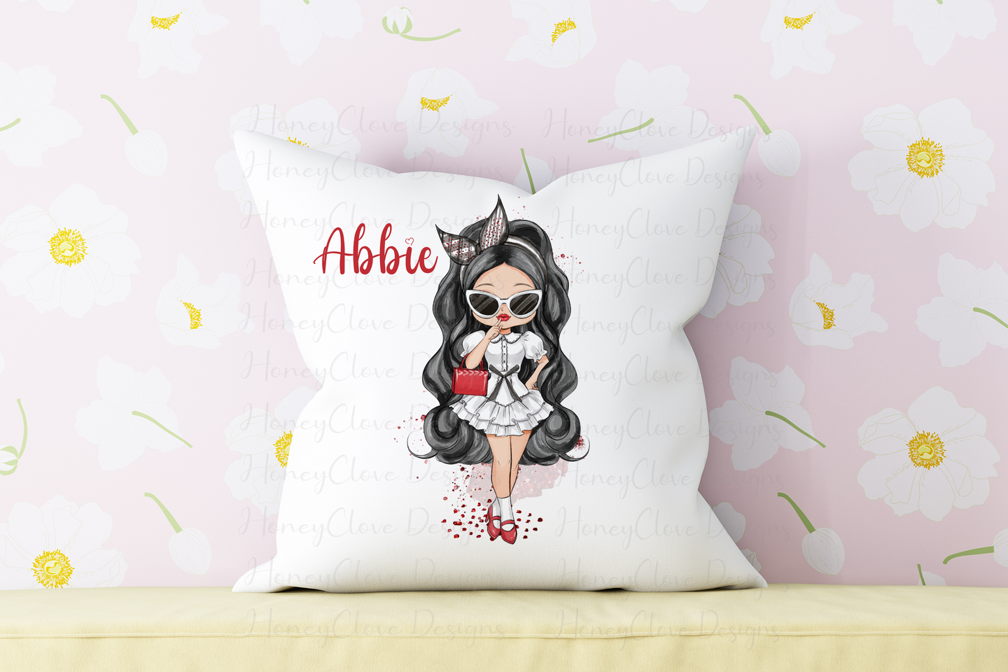 Fashion Girl Cushion - Various Colours