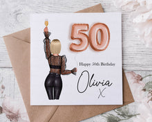 Load image into Gallery viewer, 18/21/30th/40th/50th Birthday Glam Card
