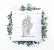 Load image into Gallery viewer, Couple Hands Cushion
