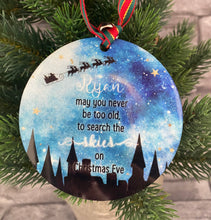 Load image into Gallery viewer, Christmas Skyline Glitter Christmas Decoration
