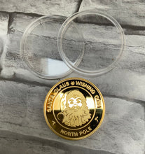 Load image into Gallery viewer, Gold Santa Wish Coin - Christmas
