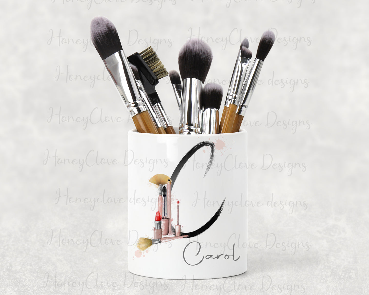 Make Up Brush Caddy  -  Initial