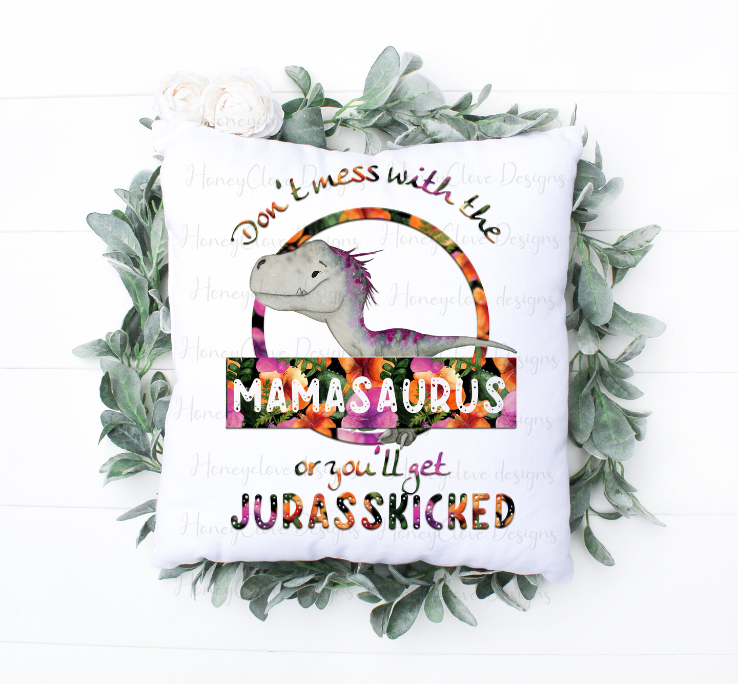 Mamasaurus Cushion