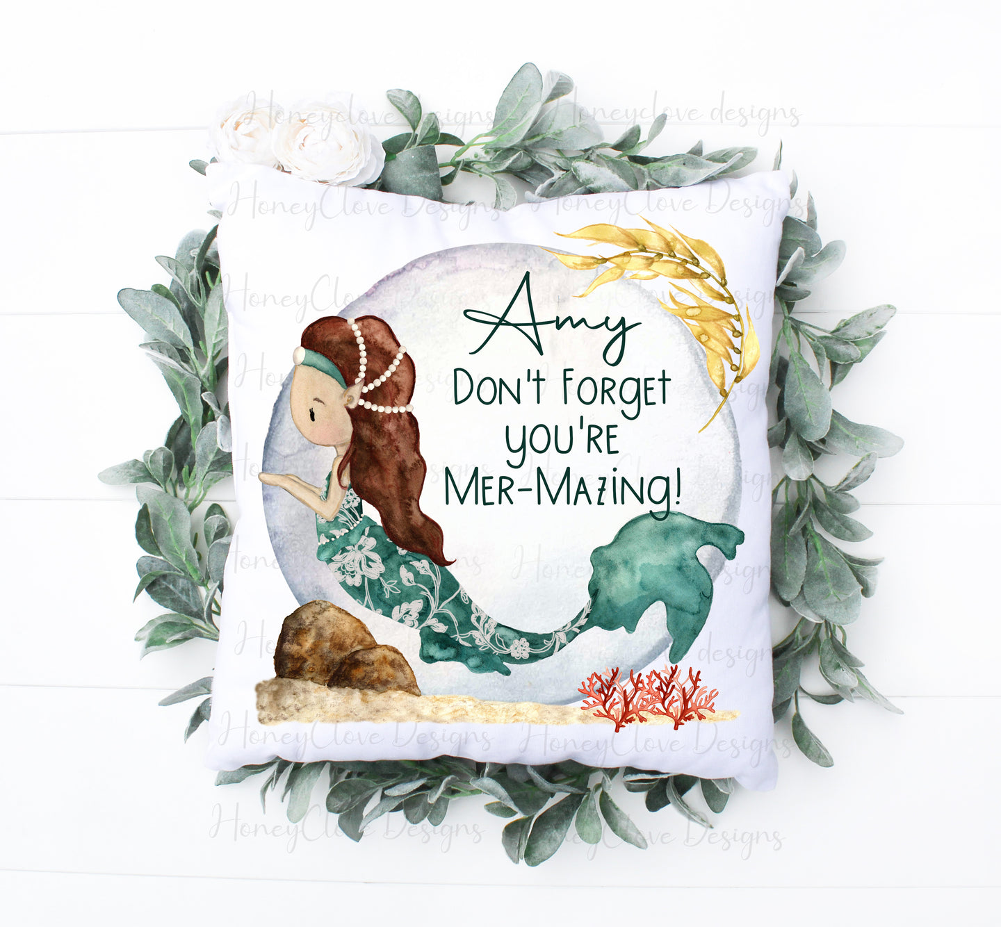 Mermaid Cushion Green Dress