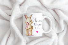Load image into Gallery viewer, Rabbit Mascot - Pink Ribbon Cushion
