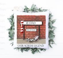 Load image into Gallery viewer, Street Sign Cushion (Colour)  - Rugby
