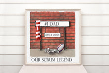 Load image into Gallery viewer, Street Sign Cushion (Colour)  - Rugby
