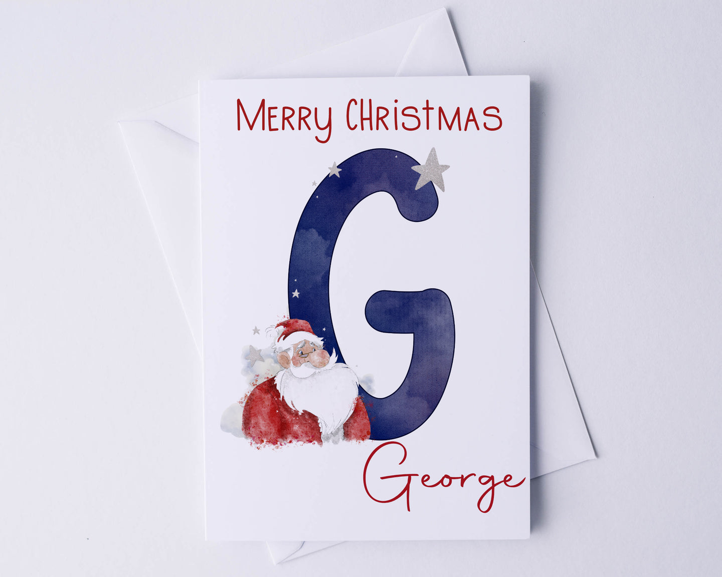 Jolly Santa Christmas Greeting Card
