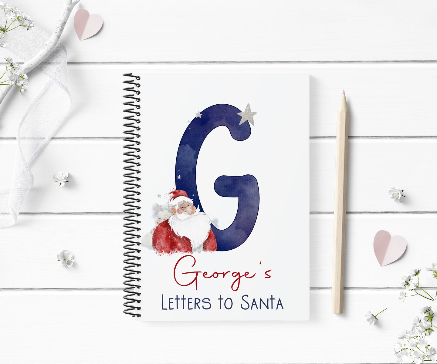 Jolly Santa  Letters to Santa Christmas Notebook