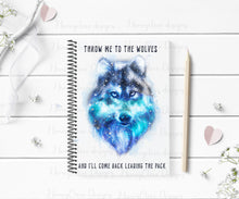 Load image into Gallery viewer, Wolf Mug - Blue Handle
