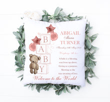 Load image into Gallery viewer, New Baby Blocks Cushion - Rosegold
