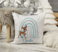 Load image into Gallery viewer, Baby Reindeer Christmas Snuggle Cushion  - 2 colours
