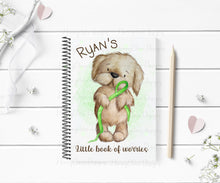 Load image into Gallery viewer, Dog Mascot - Green Ribbon Notebook
