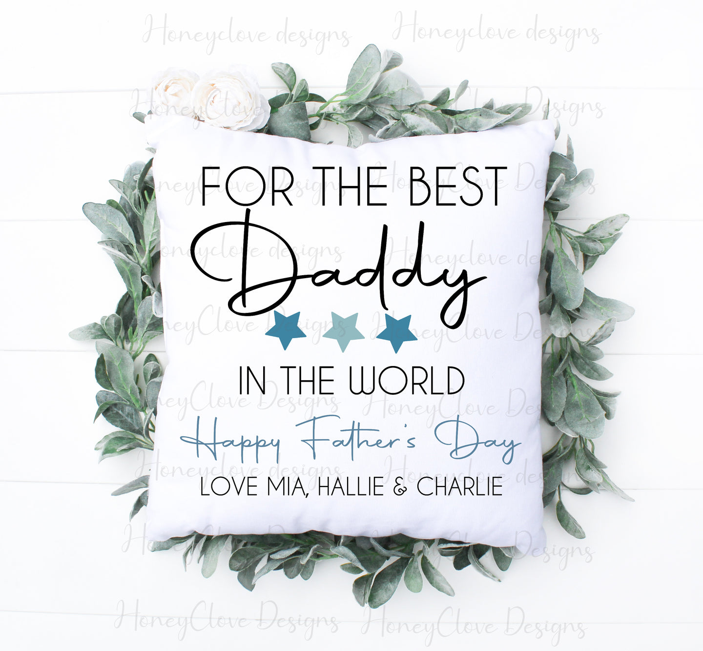 Daddy Warning Cushion