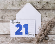 Load image into Gallery viewer, Number Greeting Card - Various Colours
